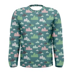 Llama Clouds  Men s Long Sleeve Tee by ConteMonfrey