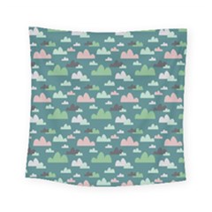 Llama Clouds  Square Tapestry (small)