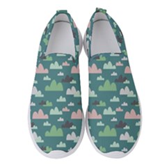 Llama Clouds  Women s Slip On Sneakers by ConteMonfrey