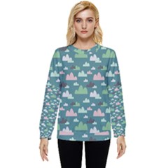 Llama Clouds  Hidden Pocket Sweatshirt by ConteMonfrey