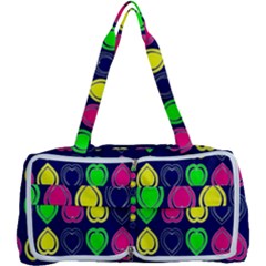 Blue Colorful Hearts Multi Function Bag by ConteMonfrey