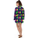 Blue Colorful Hearts Long Sleeve Kimono View2