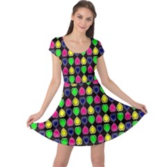 Colorful Mini Hearts Cap Sleeve Dress by ConteMonfrey