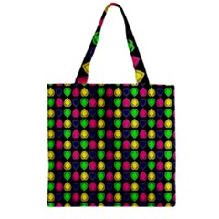 Colorful Mini Hearts Zipper Grocery Tote Bag by ConteMonfrey