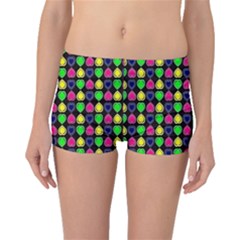 Colorful Mini Hearts Boyleg Bikini Bottoms by ConteMonfrey