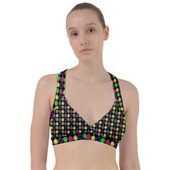 Colorful Mini Hearts Sweetheart Sports Bra by ConteMonfrey