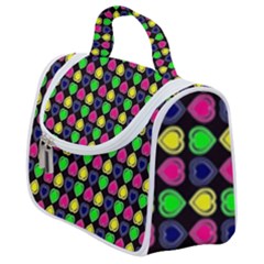 Colorful Mini Hearts Satchel Handbag by ConteMonfrey