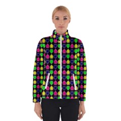 Colorful Mini Hearts Women s Bomber Jacket by ConteMonfrey