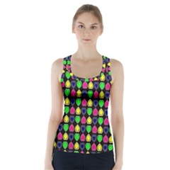 Colorful Mini Hearts Racer Back Sports Top by ConteMonfrey