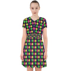 Colorful Mini Hearts Adorable In Chiffon Dress by ConteMonfrey