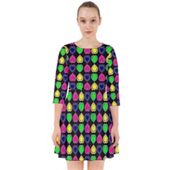 Colorful Mini Hearts Smock Dress by ConteMonfrey