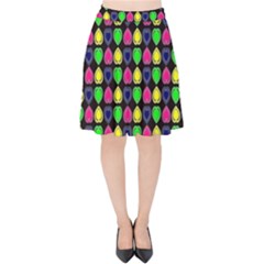 Colorful Mini Hearts Velvet High Waist Skirt by ConteMonfrey