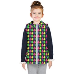 Colorful Mini Hearts Kids  Hooded Puffer Vest by ConteMonfrey