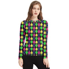 Colorful Mini Hearts Women s Long Sleeve Rash Guard by ConteMonfrey