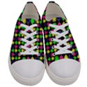 Colorful Mini Hearts Men s Low Top Canvas Sneakers View1