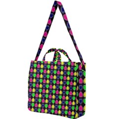 Colorful Mini Hearts Square Shoulder Tote Bag by ConteMonfrey