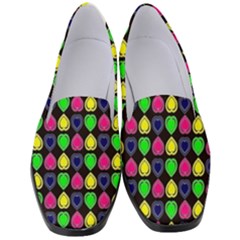 Colorful Mini Hearts Women s Classic Loafer Heels by ConteMonfrey