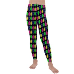 Colorful Mini Hearts Kids  Lightweight Velour Leggings by ConteMonfrey