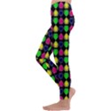 Colorful Mini Hearts Kids  Lightweight Velour Leggings View2