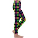 Colorful Mini Hearts Kids  Lightweight Velour Leggings View3