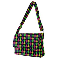 Colorful Mini Hearts Full Print Messenger Bag (l) by ConteMonfrey