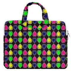 Colorful Mini Hearts Macbook Pro 13  Double Pocket Laptop Bag by ConteMonfrey