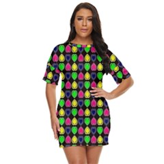 Colorful Mini Hearts Just Threw It On Dress by ConteMonfrey