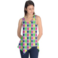 Colorful Mini Hearts Grey Sleeveless Tunic by ConteMonfrey