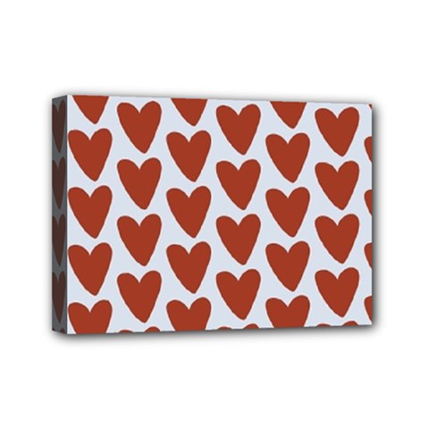 Little Hearts Mini Canvas 7  X 5  (stretched) by ConteMonfrey