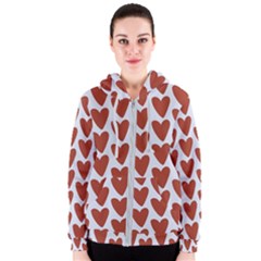 Little Hearts Women s Zipper Hoodie