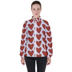 Little Hearts Women s High Neck Windbreaker by ConteMonfrey