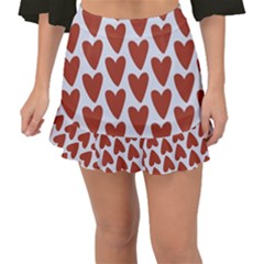 Little Hearts Fishtail Mini Chiffon Skirt by ConteMonfrey