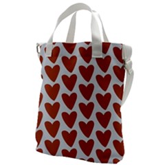 Little Hearts Canvas Messenger Bag by ConteMonfrey