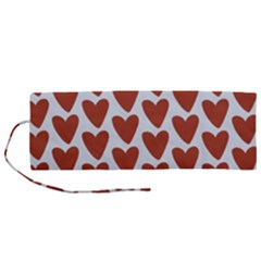 Little Hearts Roll Up Canvas Pencil Holder (m) by ConteMonfrey