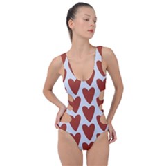 Little Hearts Side Cut Out Swimsuit by ConteMonfrey