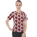 Little Hearts Women s Sport Raglan Tee View1