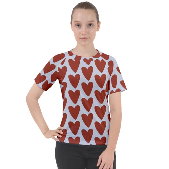 Little Hearts Women s Sport Raglan Tee