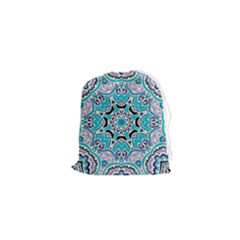 Blue Shades Mandala   Drawstring Pouch (xs) by ConteMonfrey