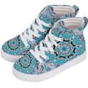 Blue Shades Mandala   Kids  Hi-Top Skate Sneakers View2