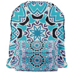 Blue Shades Mandala   Giant Full Print Backpack by ConteMonfrey