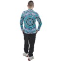 Blue Shades Mandala   Men s Pique Long Sleeve Tee View2