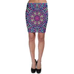 Cold Colors Mandala   Bodycon Skirt by ConteMonfrey