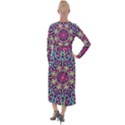 Cold Colors Mandala   Velvet Maxi Wrap Dress View2