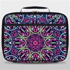 Cold Colors Mandala   Full Print Lunch Bag by ConteMonfrey