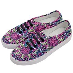 Cold Colors Mandala   Women s Classic Low Top Sneakers by ConteMonfrey