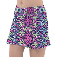 Cold Colors Mandala   Classic Tennis Skirt by ConteMonfrey