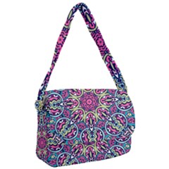 Cold Colors Mandala   Courier Bag by ConteMonfrey