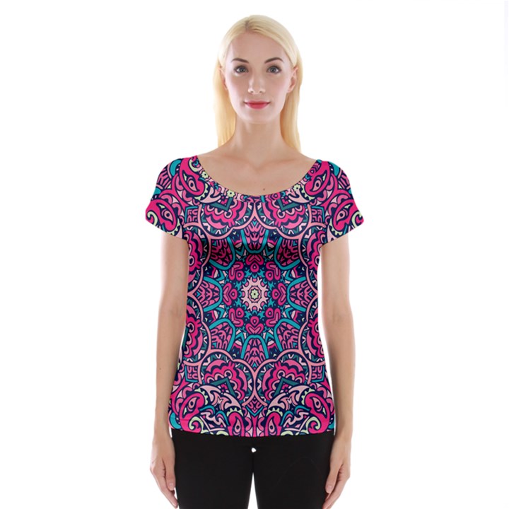 Good Vibes Brain Cap Sleeve Top