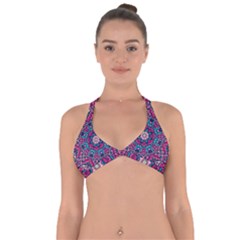 Good Vibes Brain Halter Neck Bikini Top by ConteMonfrey