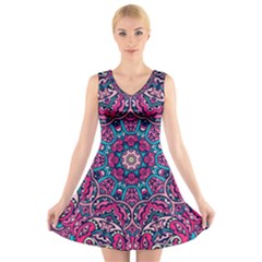 Good Vibes Brain V-neck Sleeveless Dress by ConteMonfrey